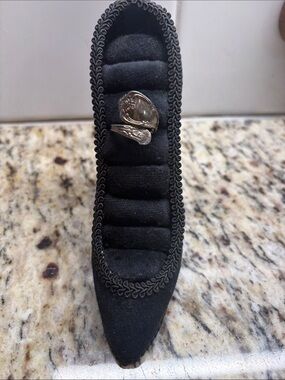 Oneida Silver Plated Spoon Ring WMA Rogers Vintage Wrap Size 6